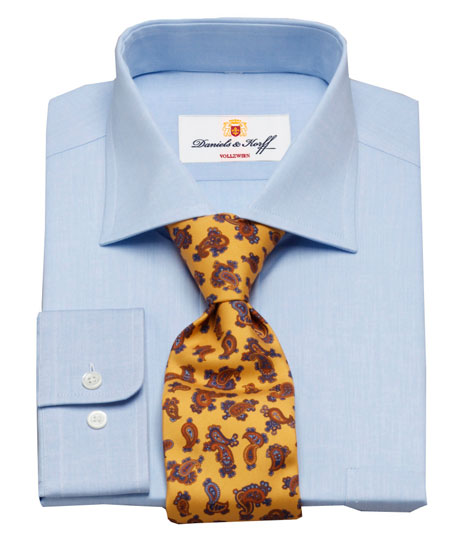 Vollzwirn-Hemd 100/2 (extra langer Arm 69cm)