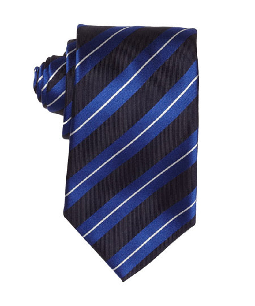 Krawatte Marine Royalblau Weiß