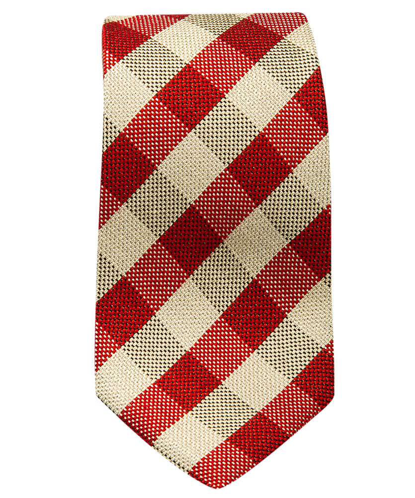 Krawatte Karo Rot