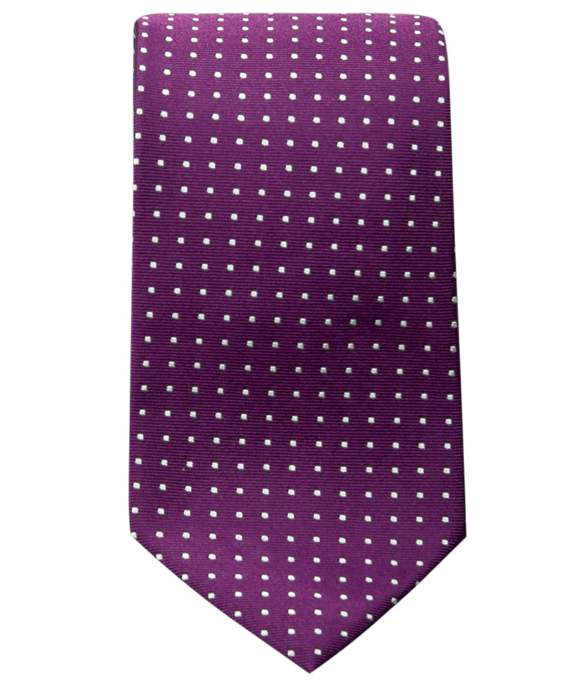 Krawatte Lila Weiss