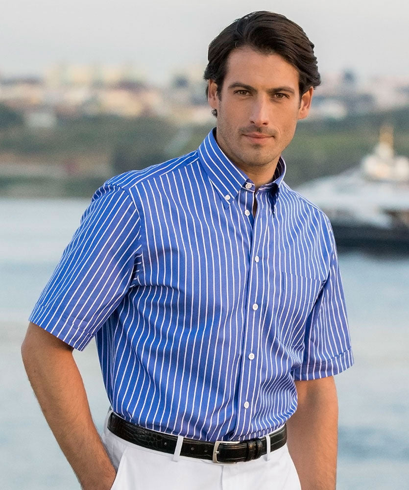 Vollzwirn-Halbarm-Hemd