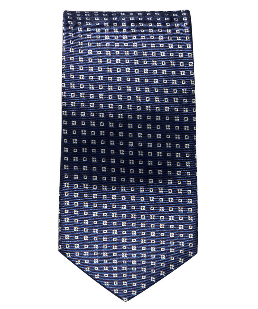 Krawatte Blau Weiß Gemustert