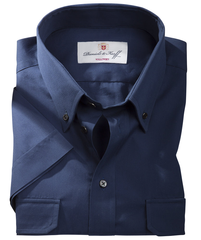 Vollzwirn-Halbarm-Hemd