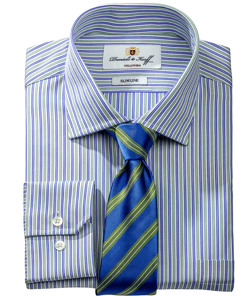 Vollzwirn-Hemd 100/2 Slimline