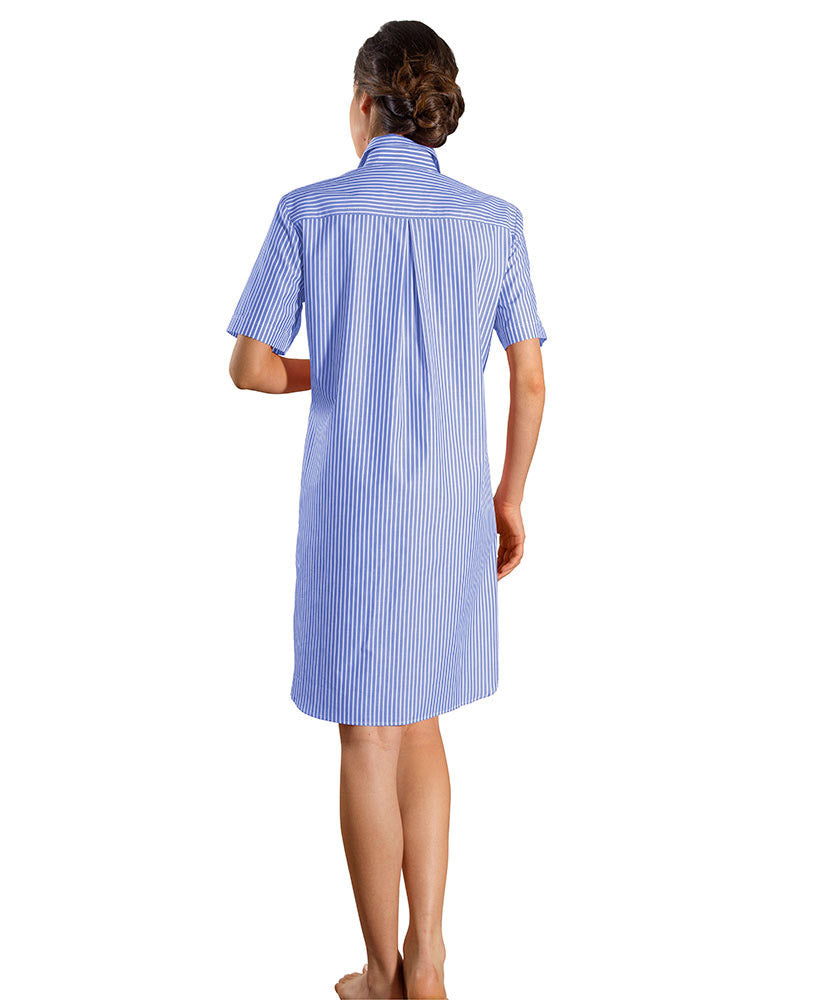 Kurzarm Nachthemd mit Besatz