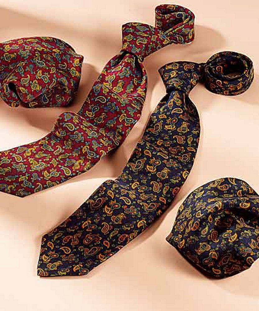 Krawatte Marine Rot gestreift