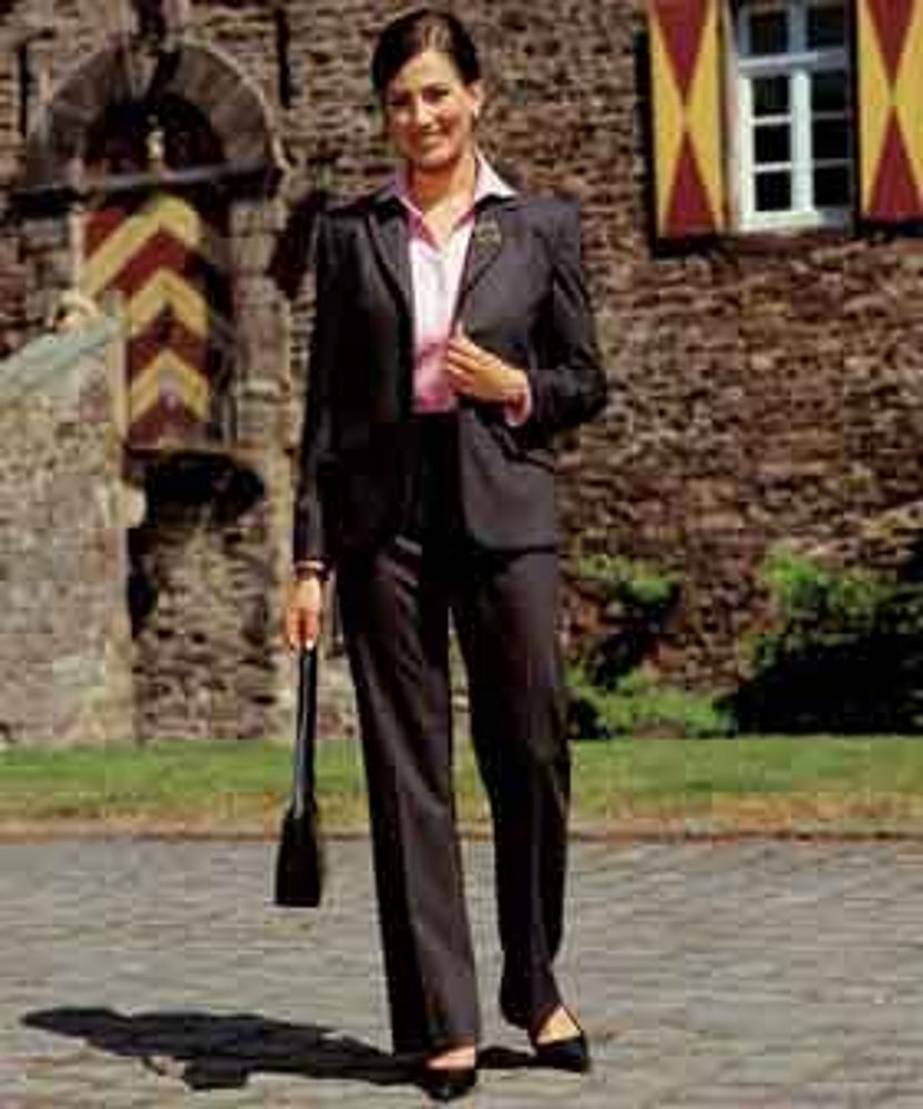 Damen Blazer anthr. Nadelstr.