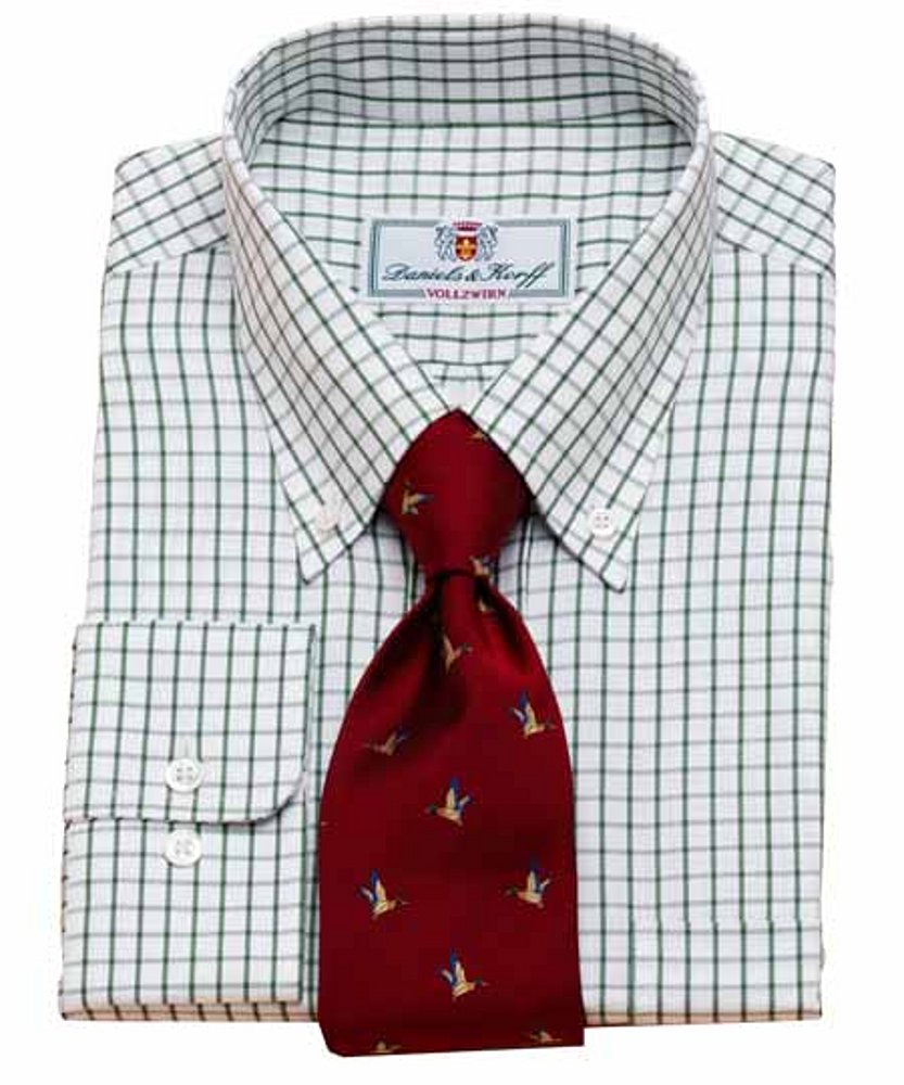 Krawatte Rot Schottenkaro Bunt