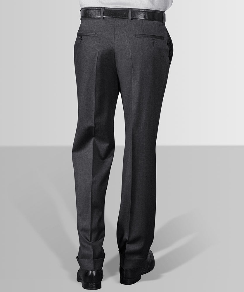 Business-Hose mit Bundfalten und Aufschlag