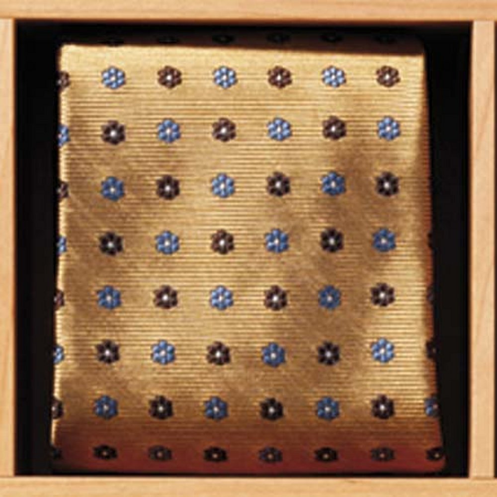 Krawatte Honig Paisley Rot Blau