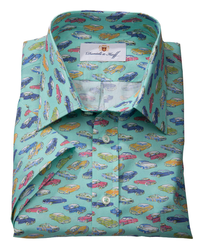 Halbarm-Hemd Im Hawai-Stil