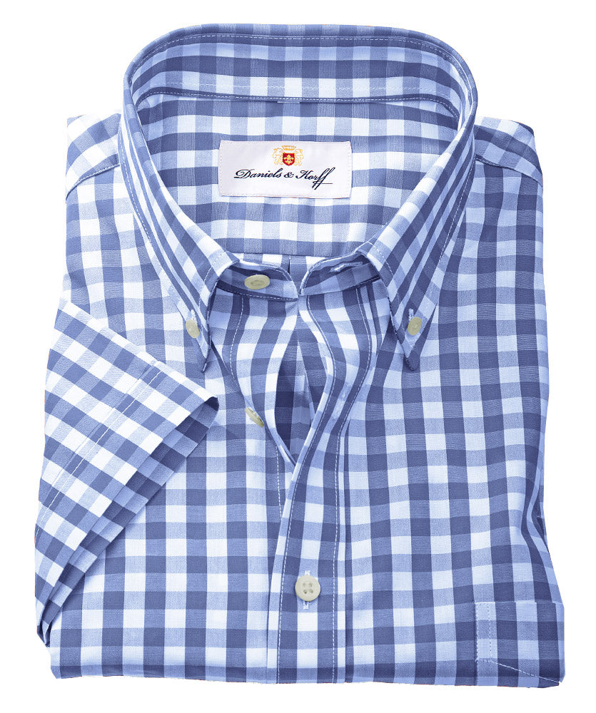 Halbarm-H. mar/weiß/gelb kar.