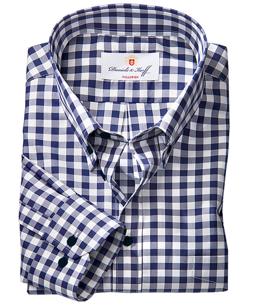 Vollzwirn-Twill-Hemd 100/2 (extra langer Arm 69cm)