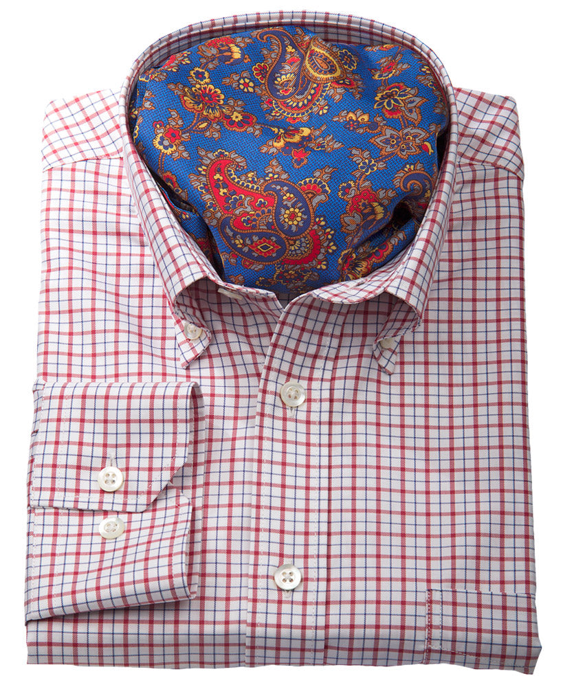 Vollzwirn Twill-Hemd (extra langer Arm 69cm)