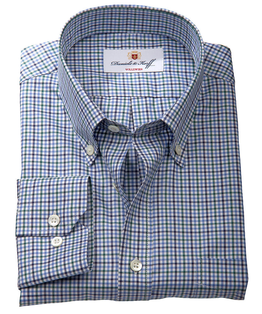 Vollzwirn Twill-Hemd (extra langer Arm 69cm)