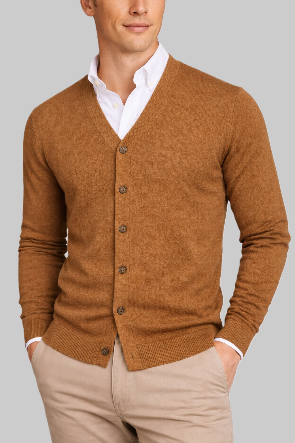 Merino-Strickjacke