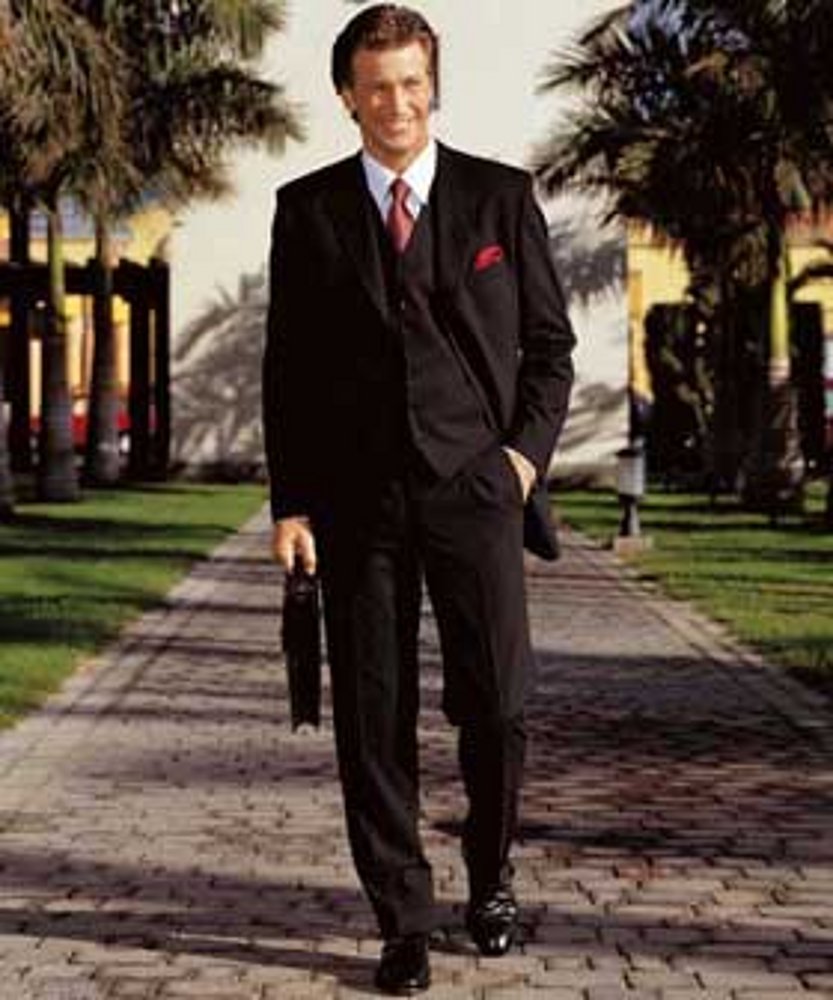 Nadelstreifen-Anzug anthrazit