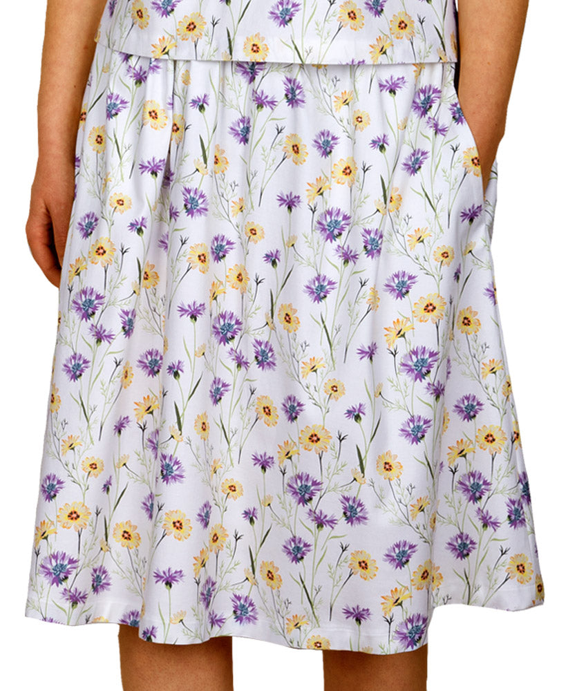 Midirock, Knielang mit Tasche