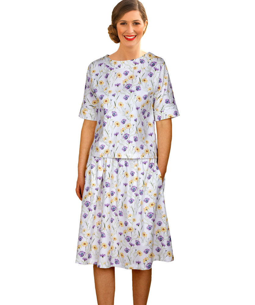 Midirock, Knielang mit Tasche