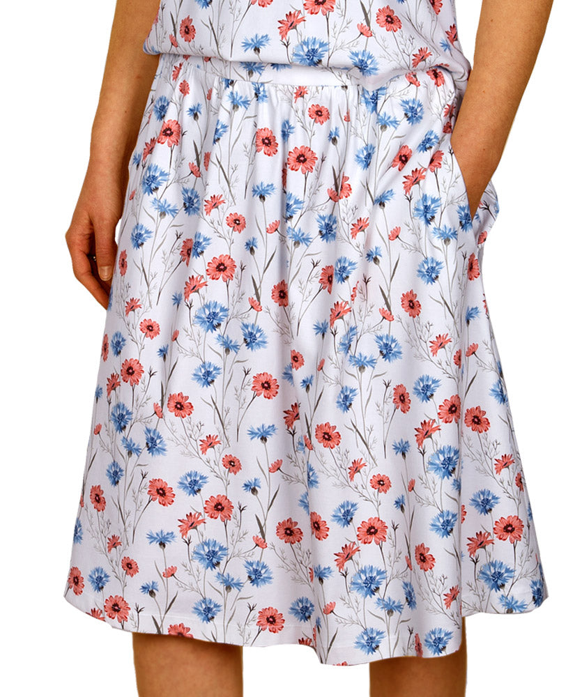 Midirock, Knielang mit Tasche