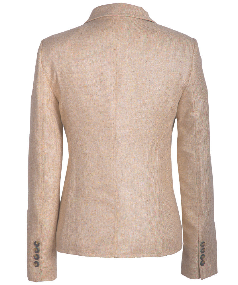 Seiden-Fischgrat-Blazer