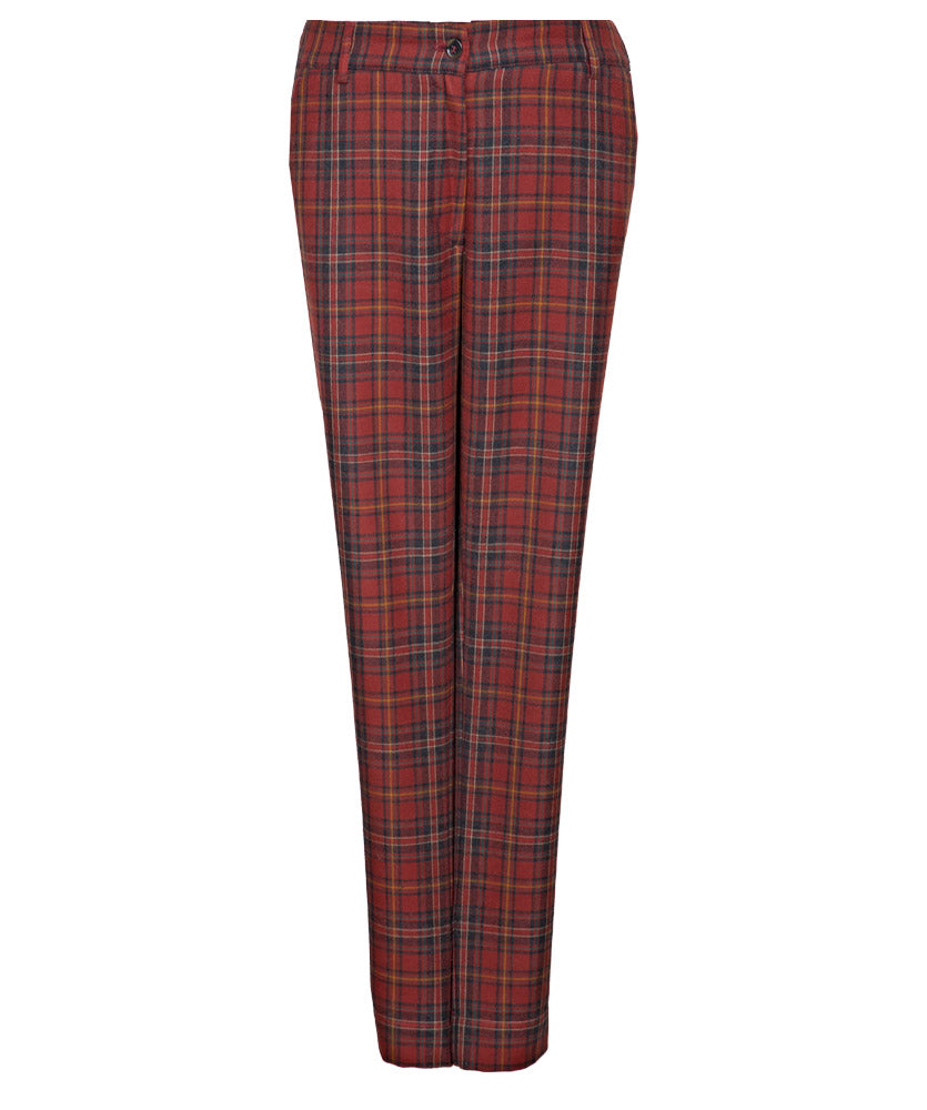 Damen Flanell-Hose im Schottenkaro