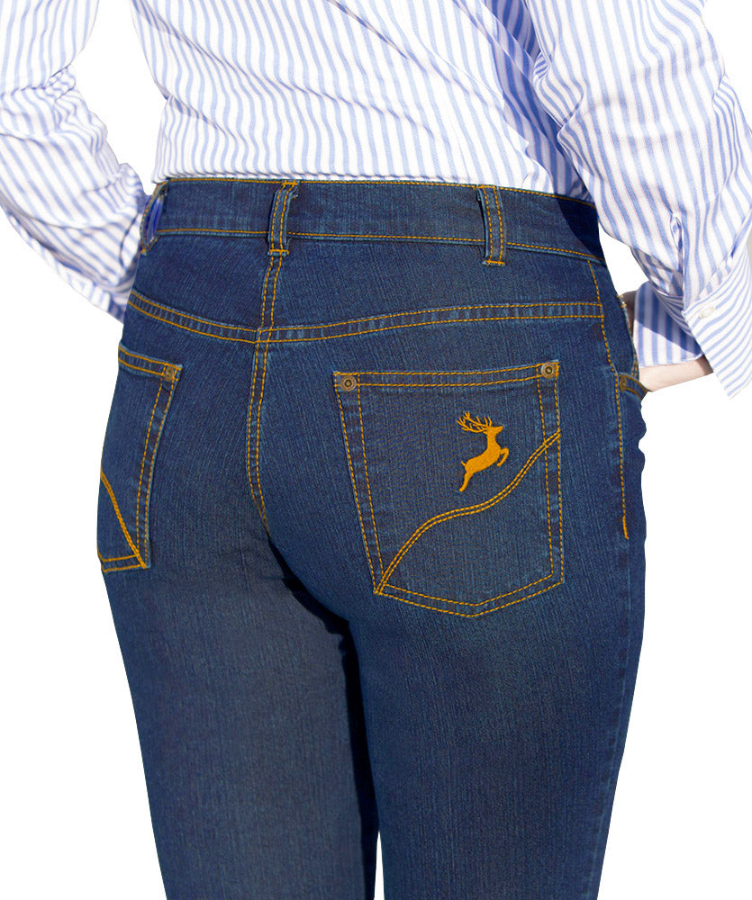 Damen Jeans mit Hirsch