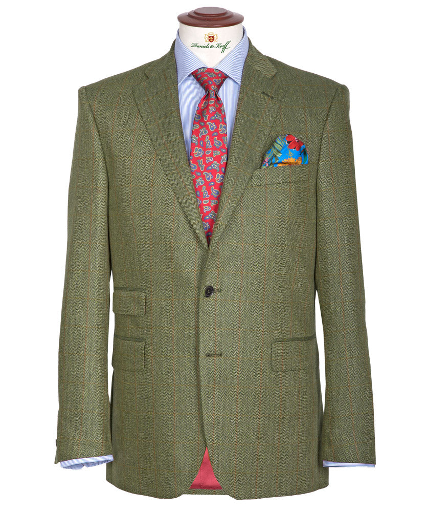 Sakko blau/beige Hahnentritt