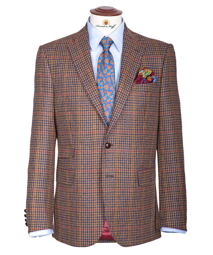 Hahnentritt-Sakko mit Cashmere