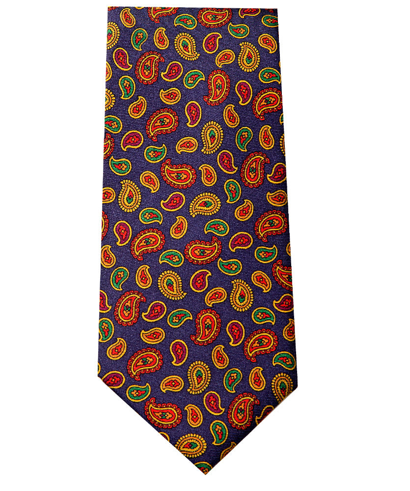Krawatte Blau Paisley