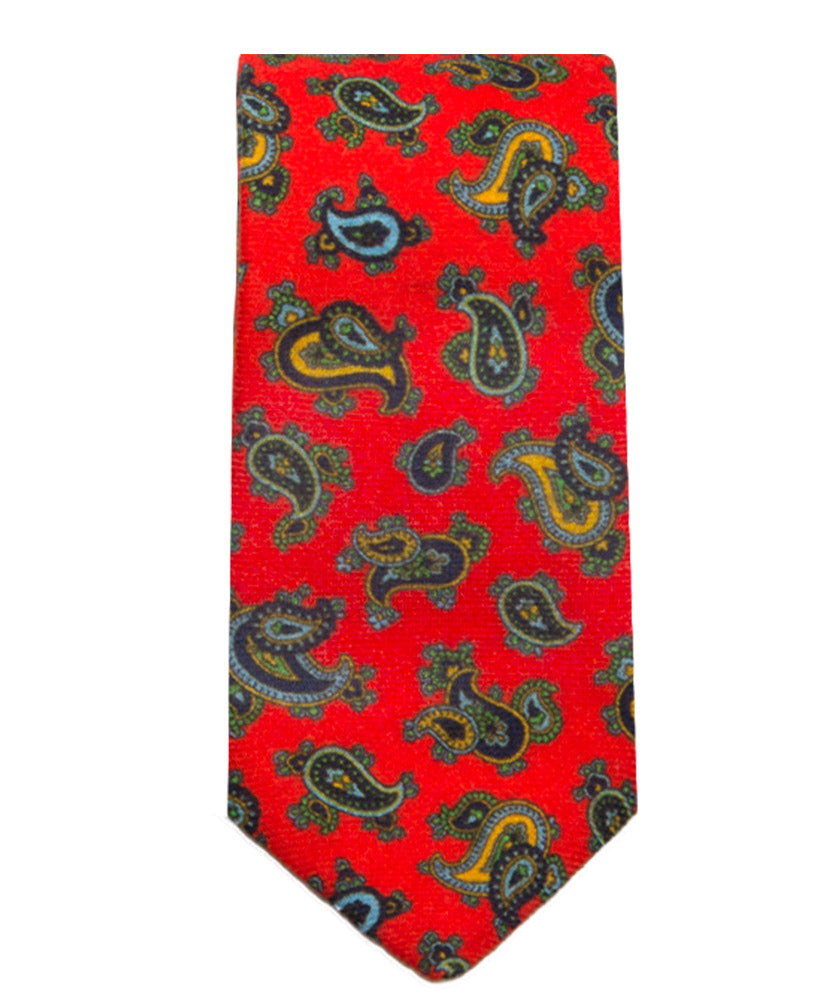 Krawatte Rot Paisley