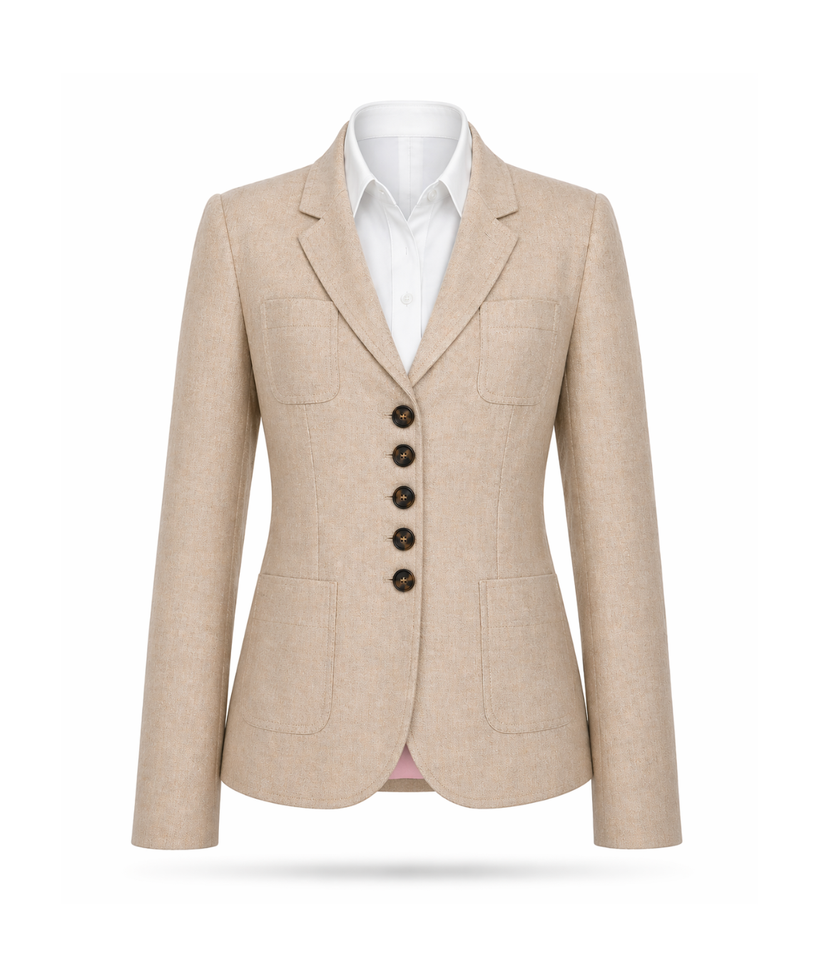 Seiden-Fischgrat-Blazer