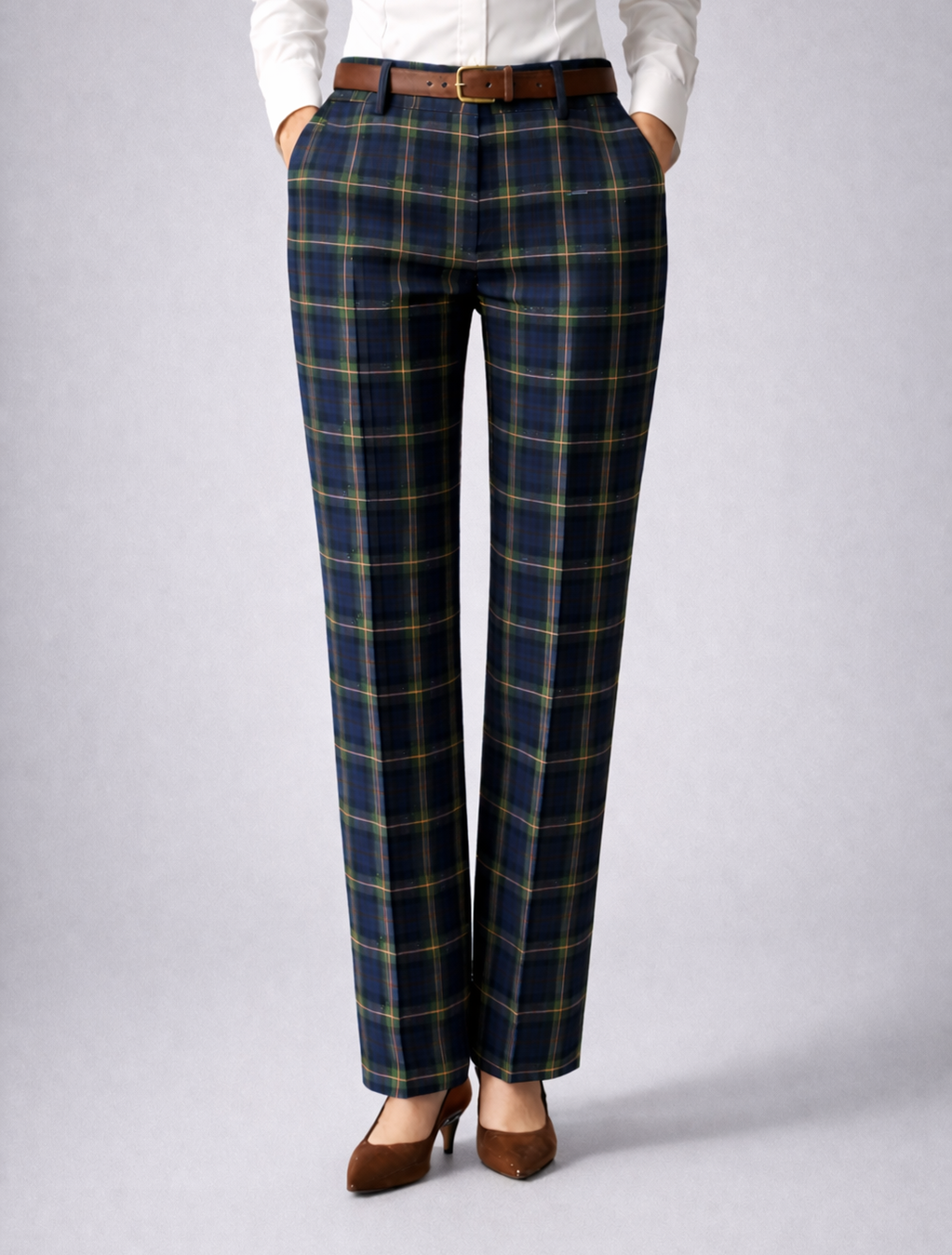 Damen Flanell-Hose im Schottenkaro
