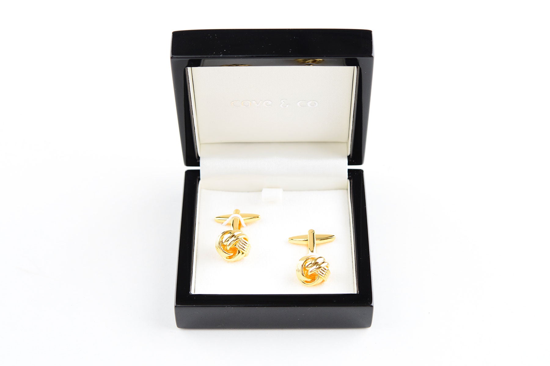 Gold Knoten Manschettenknöpfe