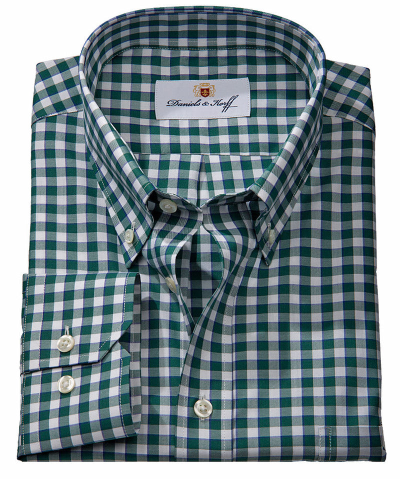 Twill-Karo-Hemd (extra langer Arm 69cm)