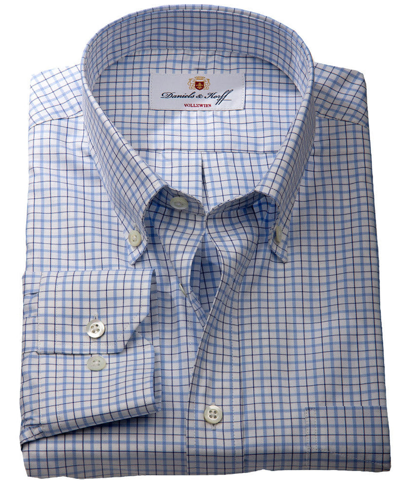 Vollzwirn Twill-Hemd (extra langer Arm 69cm)