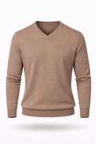 Herren Lambswool-V-Pullover