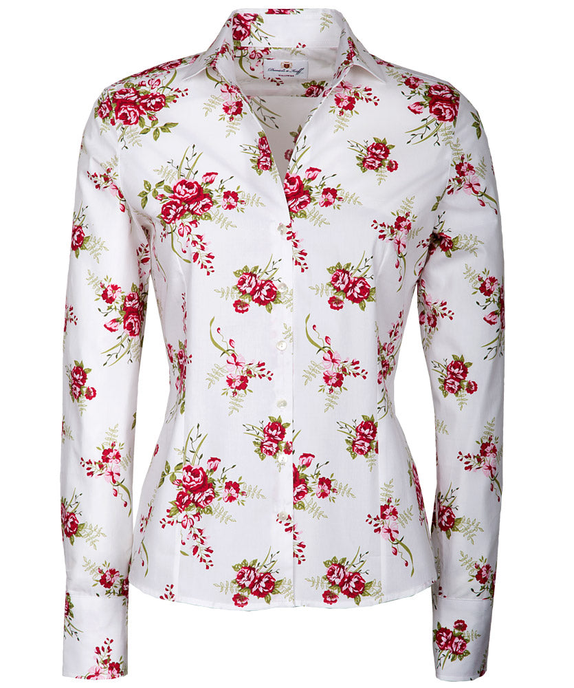 Bluse mit V-Ausschnitt
