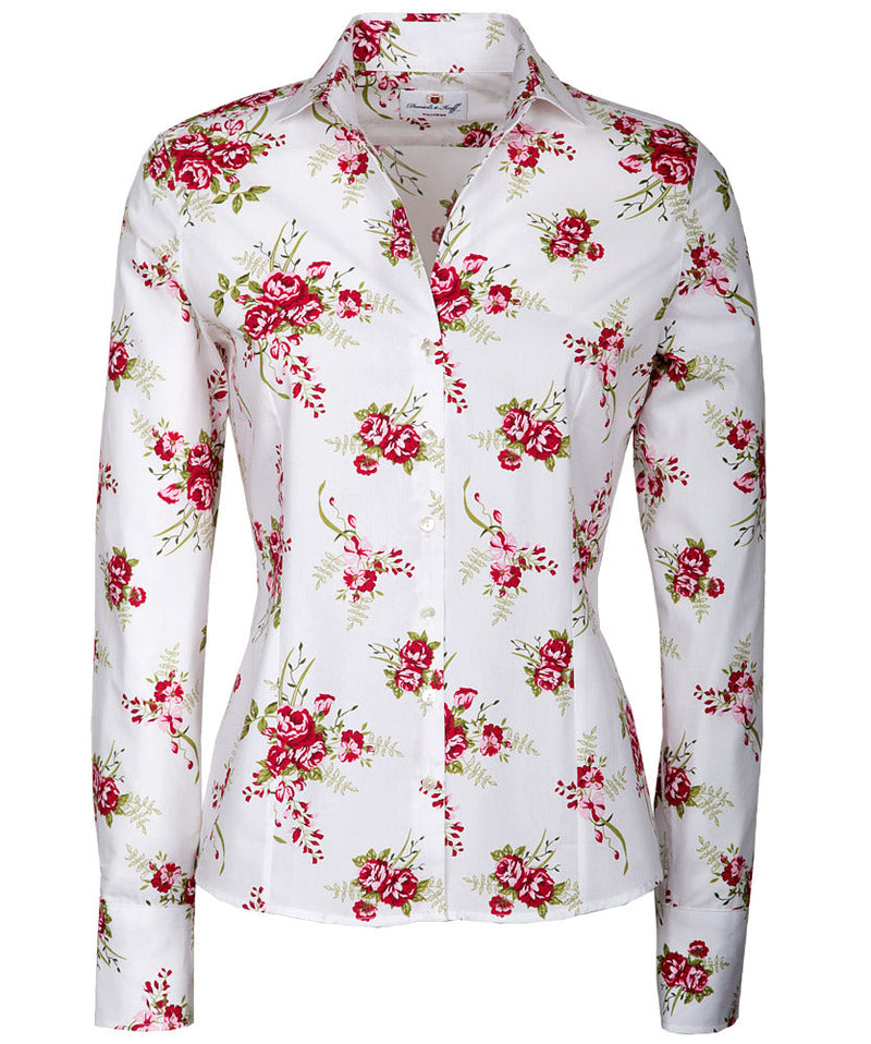 Bluse mit V-Ausschnitt