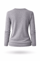 Damen Merino-V-Pullover