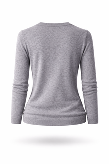Damen Merino-V-Pullover