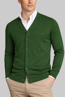 Herren Merino-Strickjacke