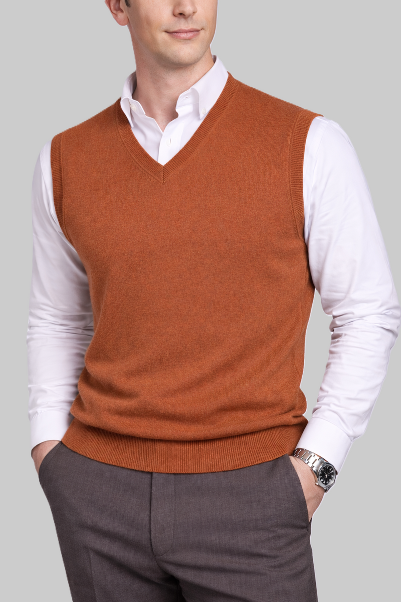 Herren-Merino-Pullunder