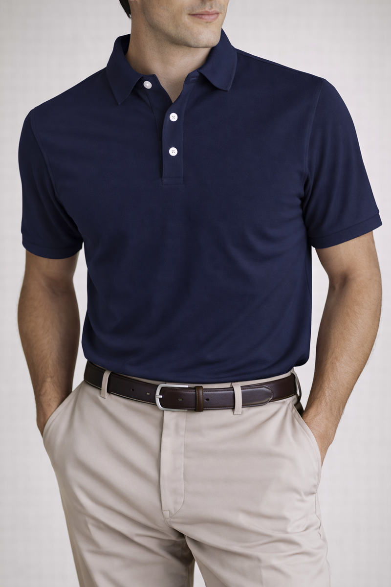 Herren Piqué-Polohemd