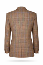 Sakko beige/braun kariert