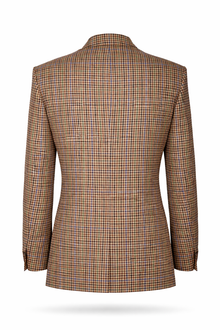 Sakko beige/braun kariert