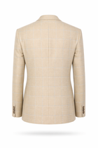 Sakko oliv/beige Überkaro