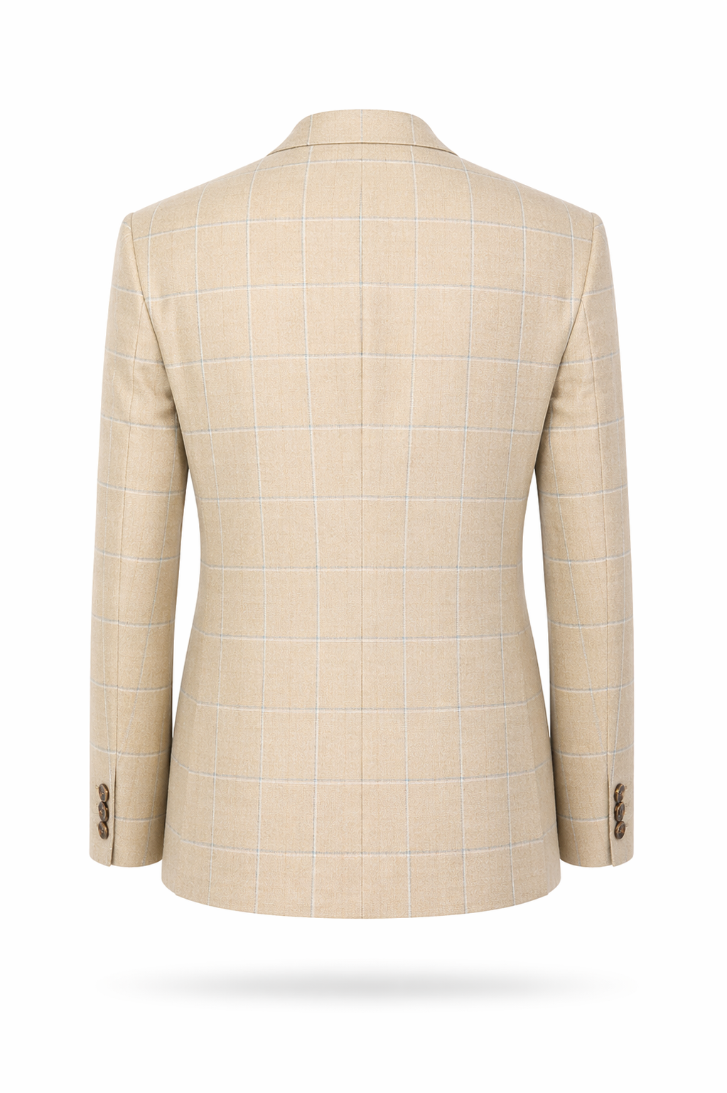 Sakko oliv/beige Überkaro