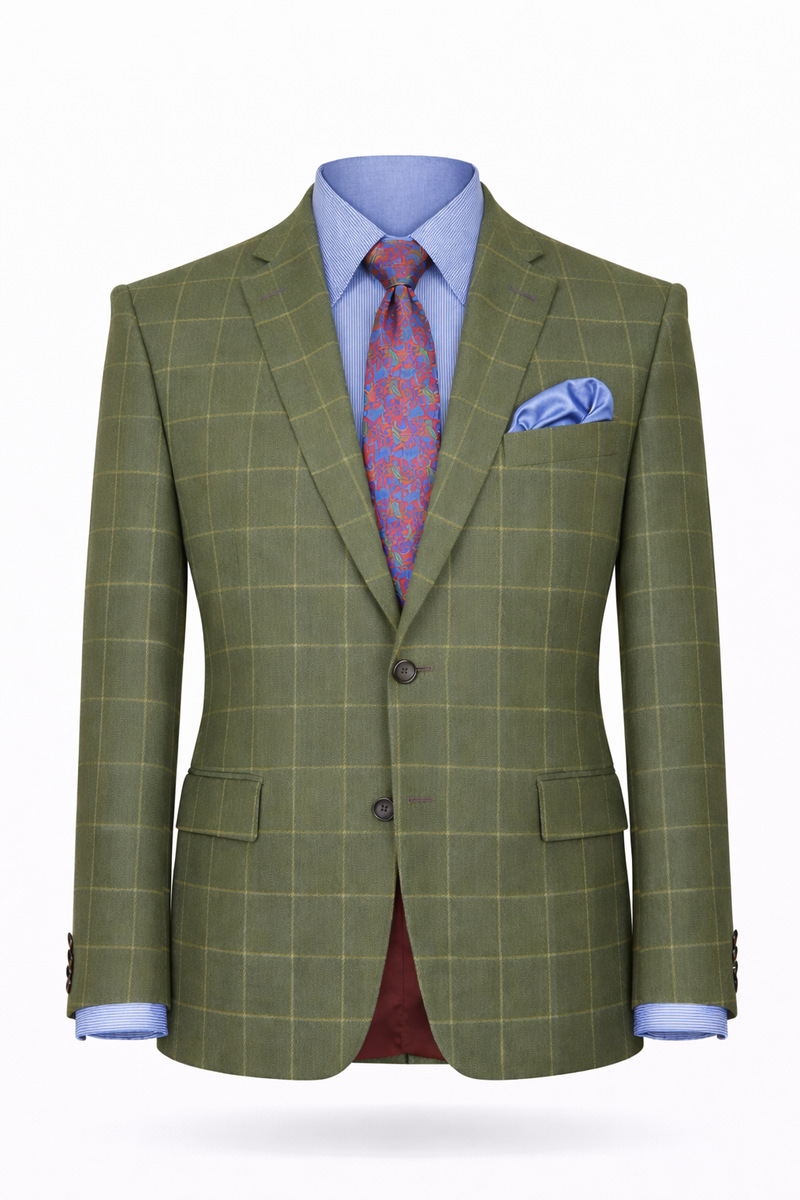 Sakko Glenscheck beige/braun