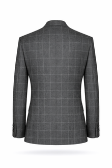 Fischgrat-Sakko mit Cashmere